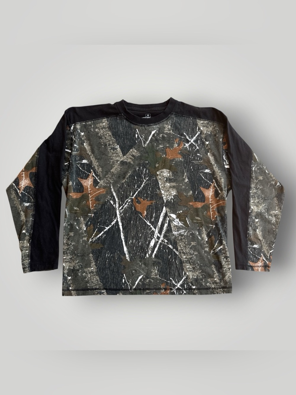Vintage Canyon Guide Outfitters Camo Long Sleeve Shirt XL 100% Cotton Hunting
